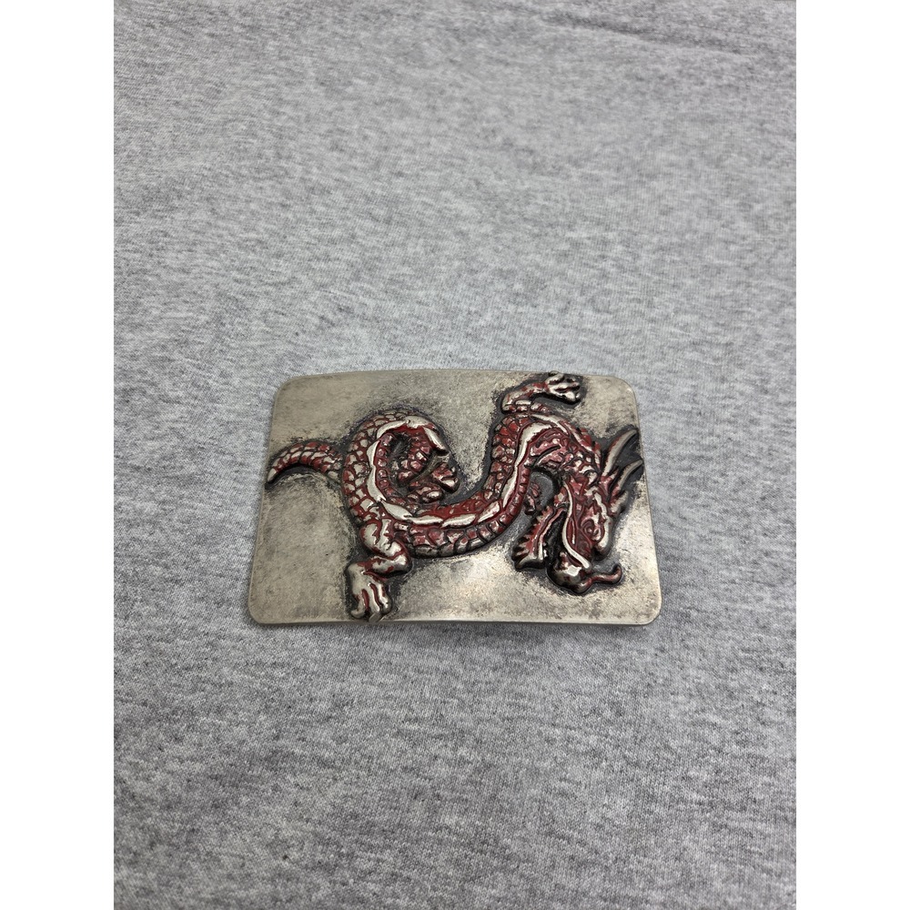 Rare Large Red Dragon Fantasy Mythical Belt Buckle